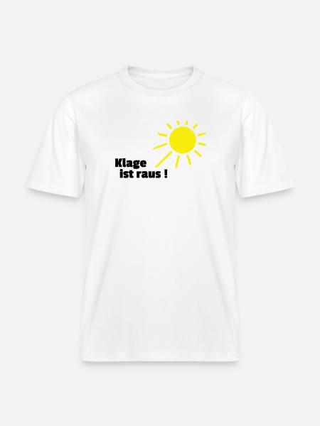 Klage ist raus Sonne - RELAXED FIT Unisex Organic T-Shirt - Weiß