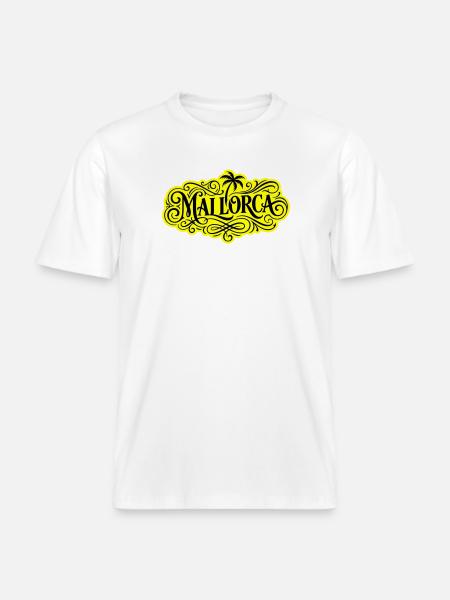 Mallorca Palmen - RELAXED FIT Unisex Organic T-Shirt - Weiß
