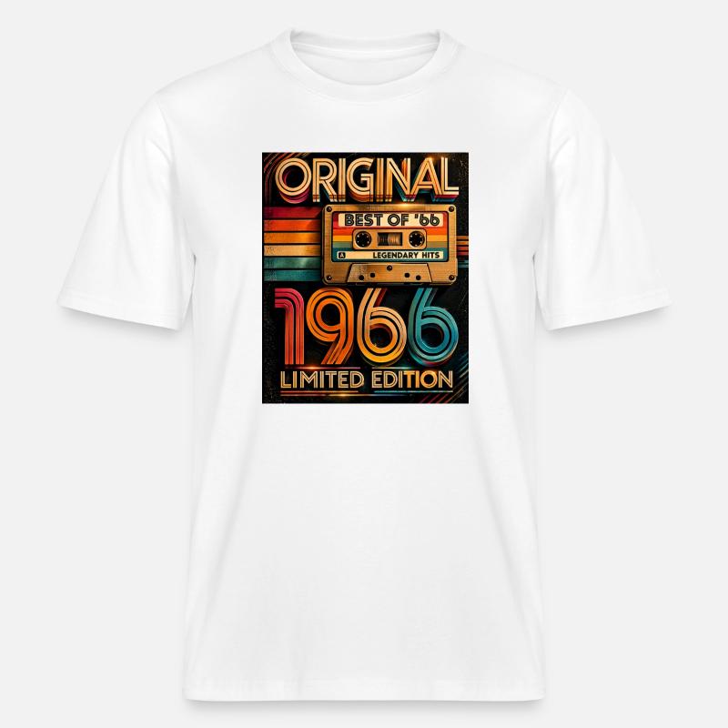 Édition Originale Limitée de 1966 - T-shirt unisexe RELAXED FIT en coton bio - blanc