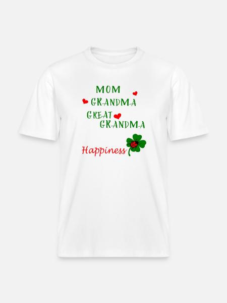 Mom Grandma - RELAXED FIT Unisex Organic T-Shirt - white