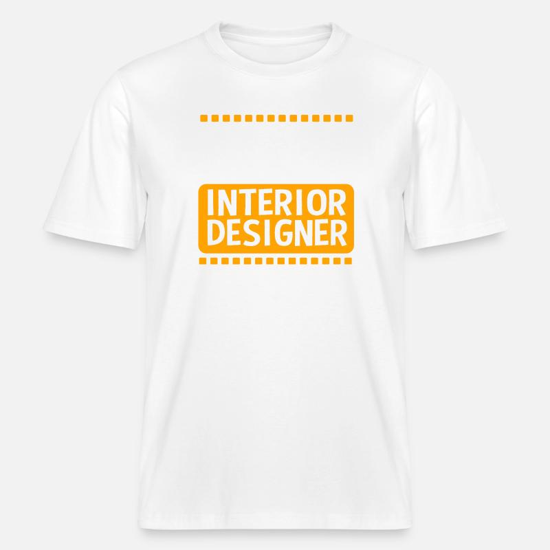 Architecte architecte Designer d’intérieur - T-shirt unisexe RELAXED FIT en coton bio - blanc