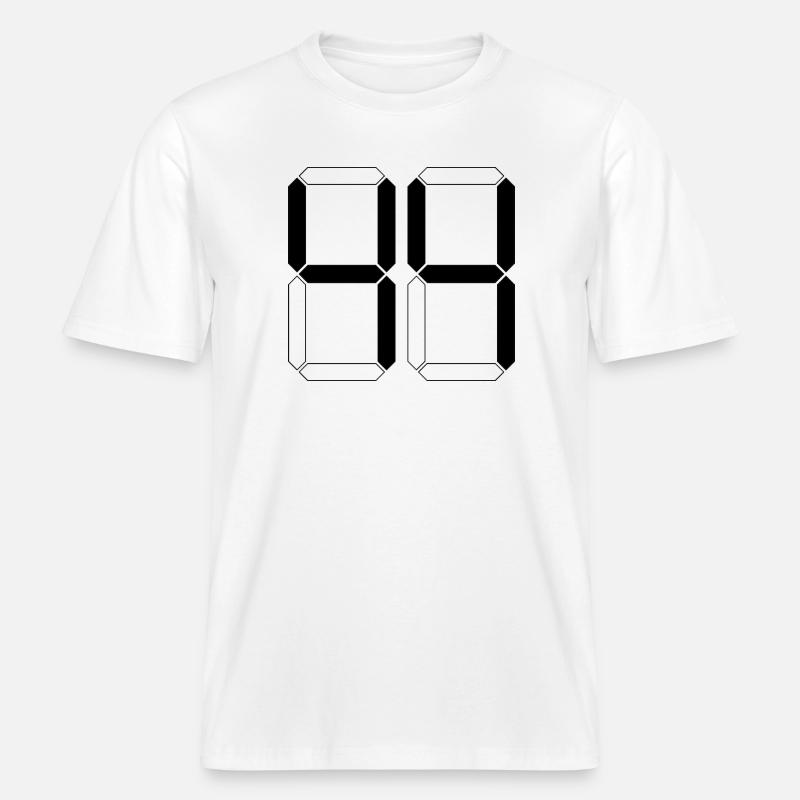 NUMMER 44 Vierundvierzig Geschenk Digital - RELAXED FIT Unisex Organic T-Shirt - Weiß