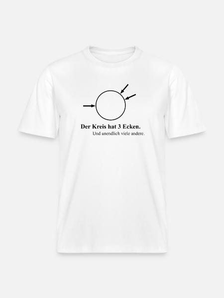 Drei Ecken -  RELAXED FIT Unisex Organic T-Shirt - Weiß