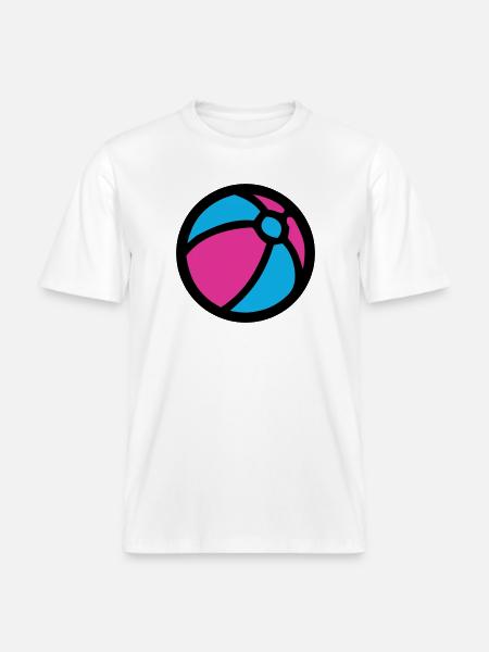 Water Polo Beach Summer Icon -  RELAXED FIT Unisex Organic T-Shirt - white