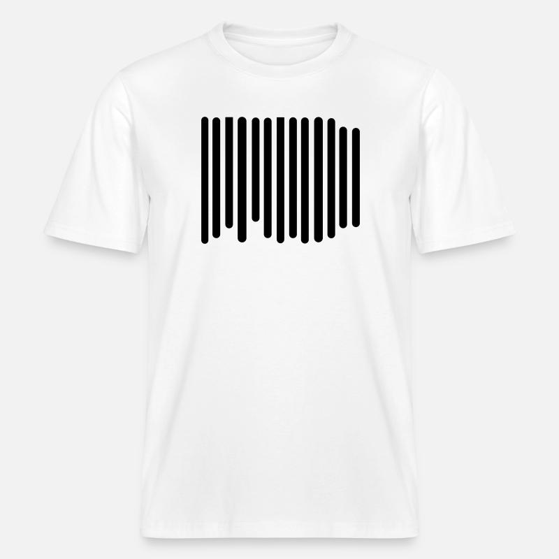 Barcode - RELAXED FIT Unisex Organic T-Shirt - Weiß