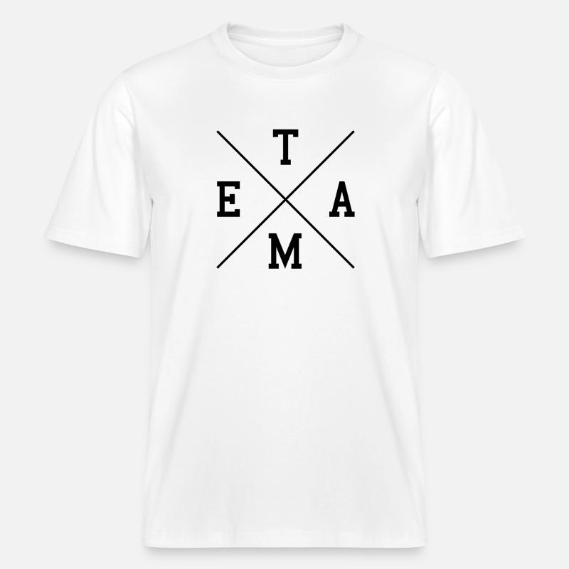 Équipe -  T-shirt unisexe RELAXED FIT en coton bio - blanc