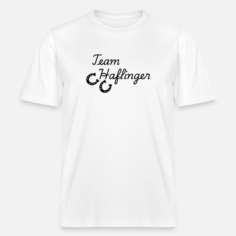 Équipe Haflinger -  T-shirt unisexe RELAXED FIT en coton bio - blanc