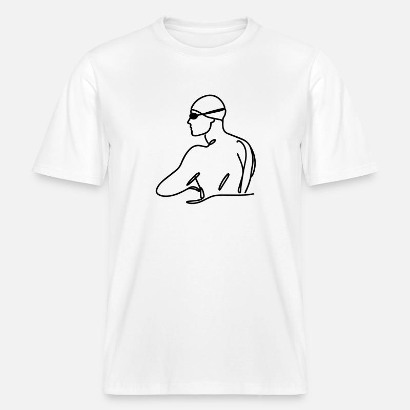 Graphisme de flotteur -  T-shirt unisexe RELAXED FIT en coton bio - blanc