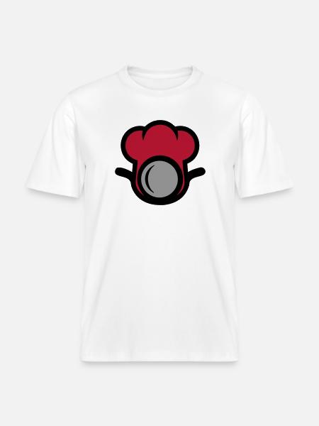 Chef's Hat Restaurant Chef Catering - RELAXED FIT Unisex Organic T-Shirt - white