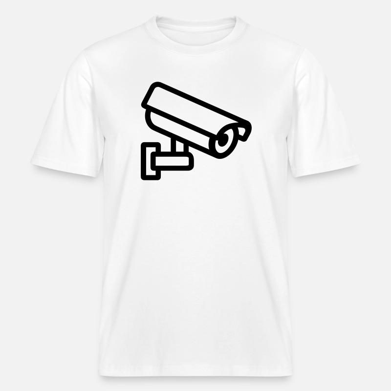 caméra -  T-shirt unisexe RELAXED FIT en coton bio - blanc