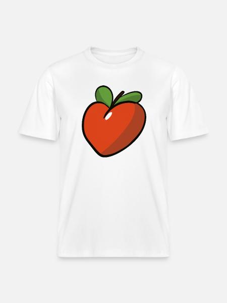 Peche_coeur - RELAXED FIT Unisex Organic T-Shirt - white