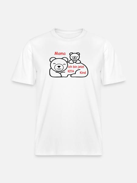 Kita Kind - RELAXED FIT Unisex Organic T-Shirt - Weiß