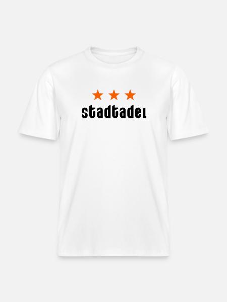 Stadtadel mit Sternen - RELAXED FIT Unisex Organic T-Shirt - Weiß