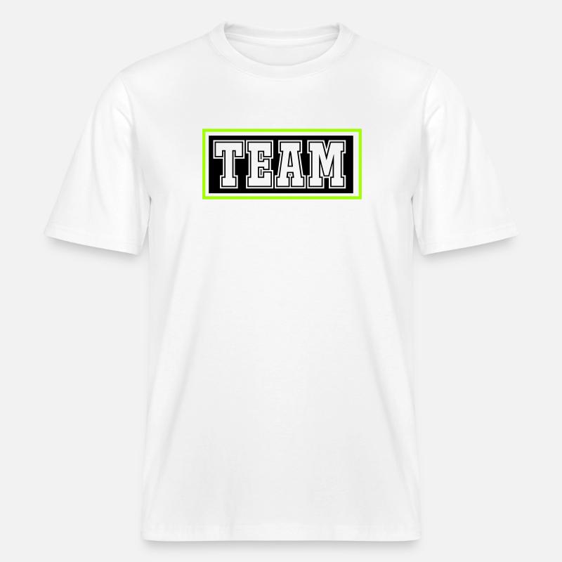 Équipe -  T-shirt unisexe RELAXED FIT en coton bio - blanc