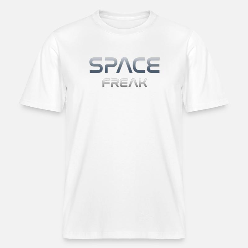 Space Freak Celestial Gradient Tee -  RELAXED FIT Unisex Luomu T-paita - valkoinen