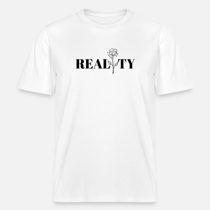 Cool design, reality. -  RELAXED FIT Unisex Organic T-Shirt - white