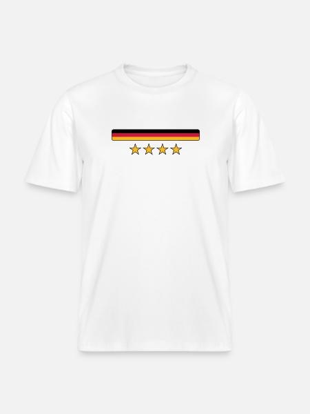Deutschland - RELAXED FIT Unisex Organic T-Shirt - white
