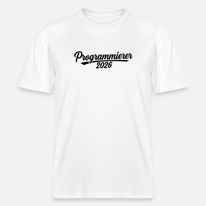 Programmer 2026 – Coding Design -  RELAXED FIT Unisex Organic T-Shirt - white