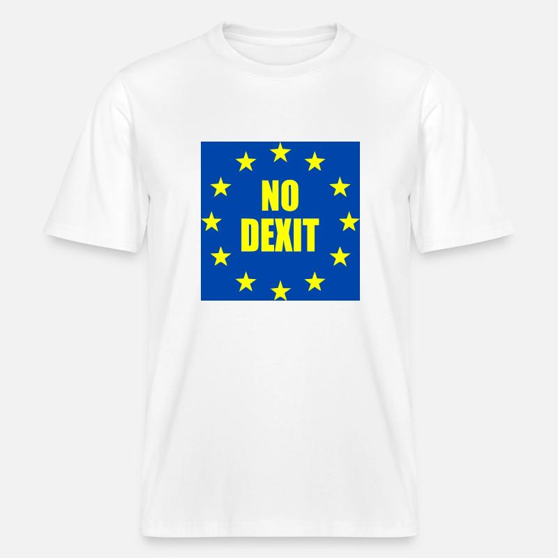 No dexit -  T-shirt unisexe RELAXED FIT en coton bio - blanc