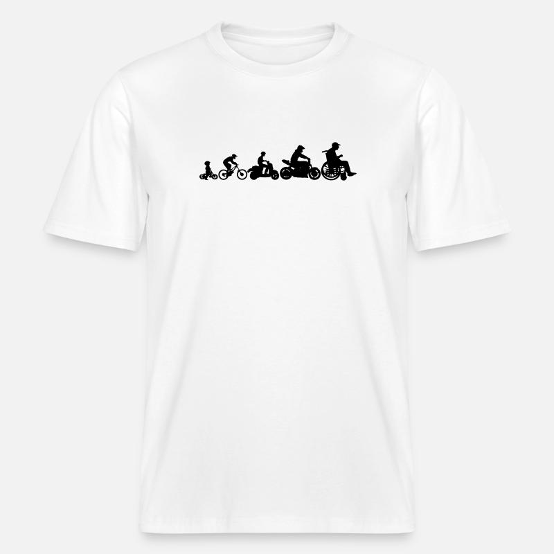 Evolution 2 Laufräder -  RELAXED FIT Unisex Organic T-Shirt - Weiß