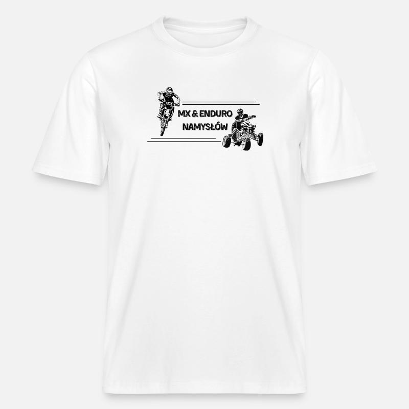EnduroNamysłów MX&EnduroNamysłów Kollektion -  RELAXED FIT Unisex Organic T-Shirt - Weiß