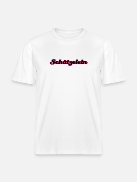 Schätzelein | Schatz | Schätzchen - RELAXED FIT Unisex Organic T-Shirt - white