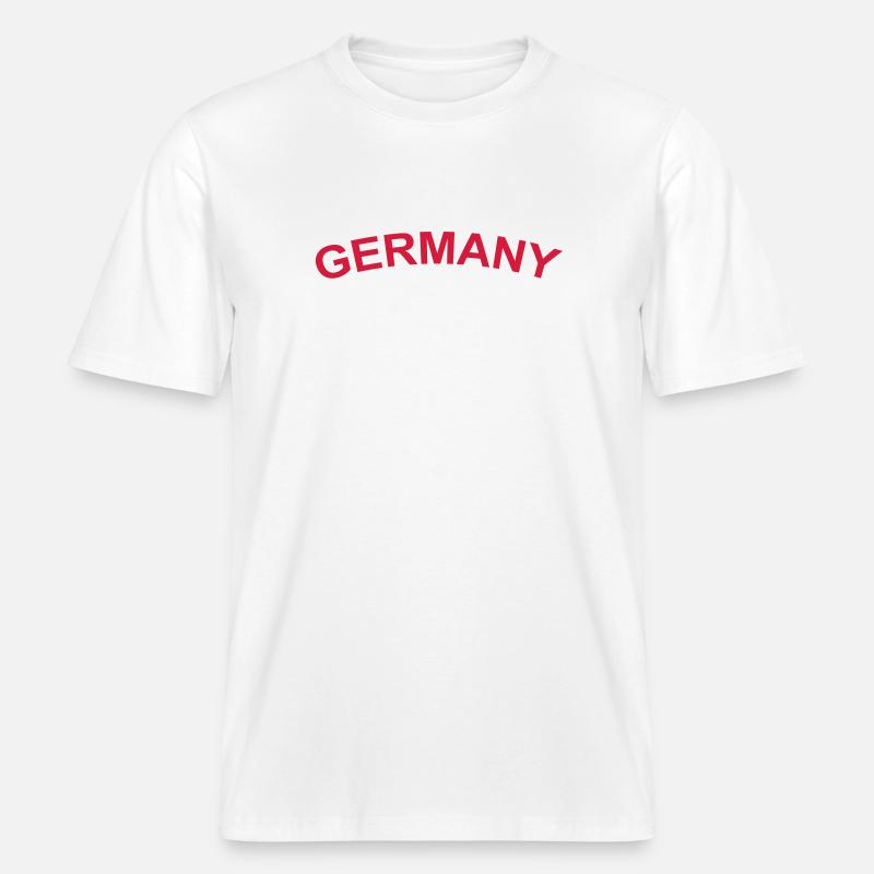 Germany -  RELAXED FIT Unisex Organic T-Shirt - Weiß