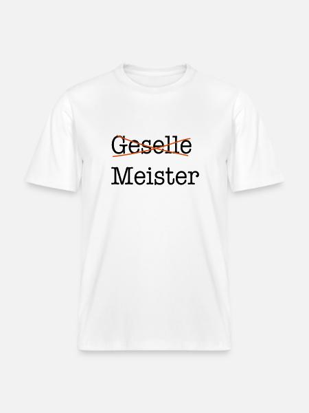 meister - RELAXED FIT Unisex Organic T-Shirt - Weiß