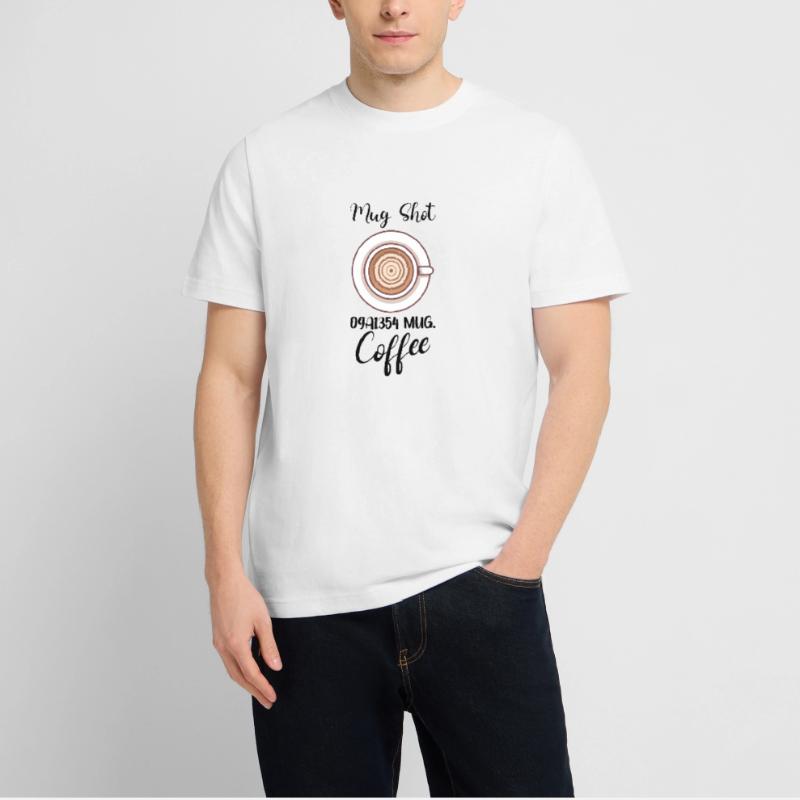 Coffee Lover Caffeine Molecule Java Latte Espresso  RELAXED FIT Unisex Organic T-Shirt