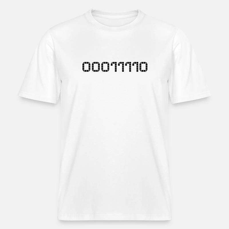 Binary notation - 30 -  RELAXED FIT Unisex Organic T-Shirt - white