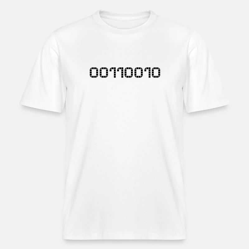 Binary notation - 50 -  RELAXED FIT Unisex Organic T-Shirt - white