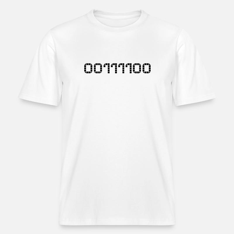 Binary notation - 60 -  RELAXED FIT Unisex Organic T-Shirt - white