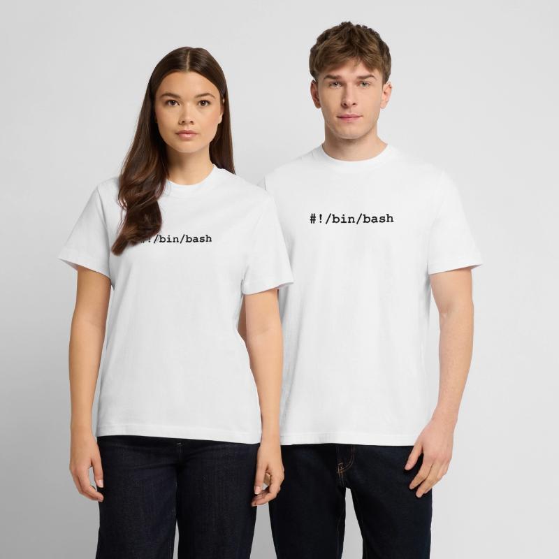 Shell bash / bourne-again sous Linux et Unix  T-shirt unisexe RELAXED FIT en coton bio