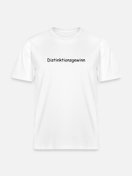 Distinktionsgewinn -  RELAXED FIT Unisex Organic T-Shirt - Weiß