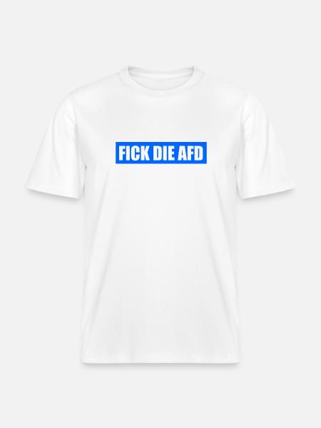 Fick die afd - RELAXED FIT Unisex Organic T-Shirt - Weiß