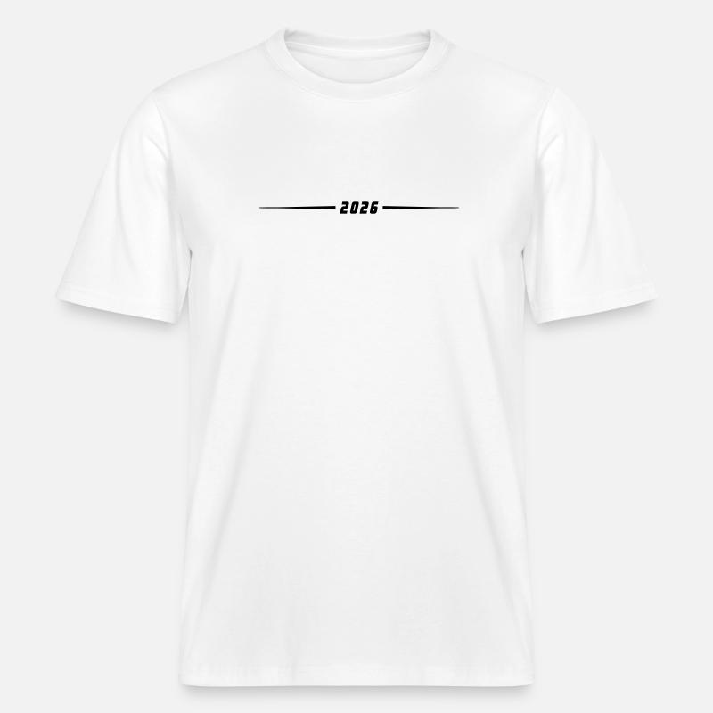 Élément de l’année 2026 -  T-shirt unisexe RELAXED FIT en coton bio - blanc