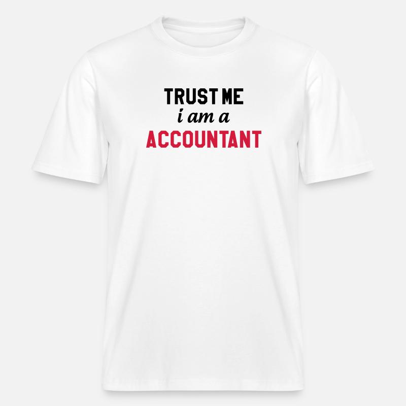 comptable / comptabilité / argent / Finance / Euro - T-shirt unisexe RELAXED FIT en coton bio - blanc