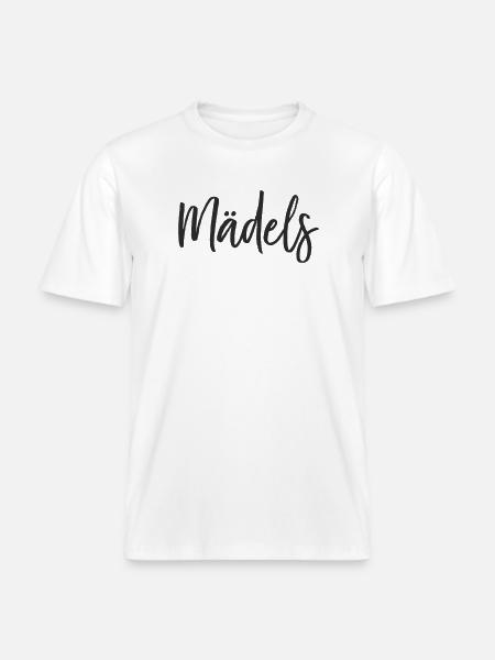 Mädels Handlettering Design - RELAXED FIT Unisex Organic T-Shirt - Weiß
