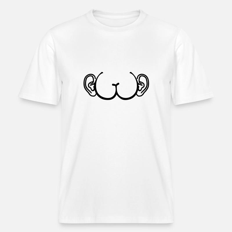 Cul - T-shirt unisexe RELAXED FIT en coton bio - blanc