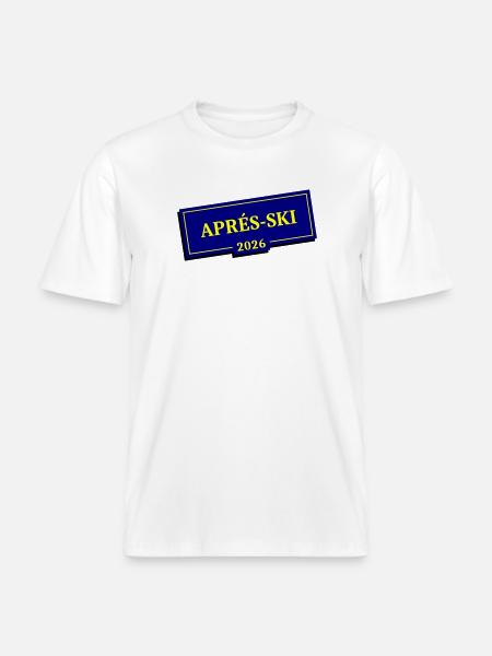 Après-ski 2026 - RELAXED FIT Unisex Organic T-Shirt - white