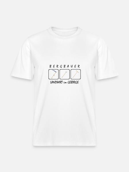 Bergbauer -  RELAXED FIT Unisex Organic T-Shirt - Weiß