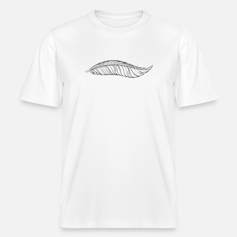stift - RELAXED FIT Unisex Organic T-Shirt - Weiß