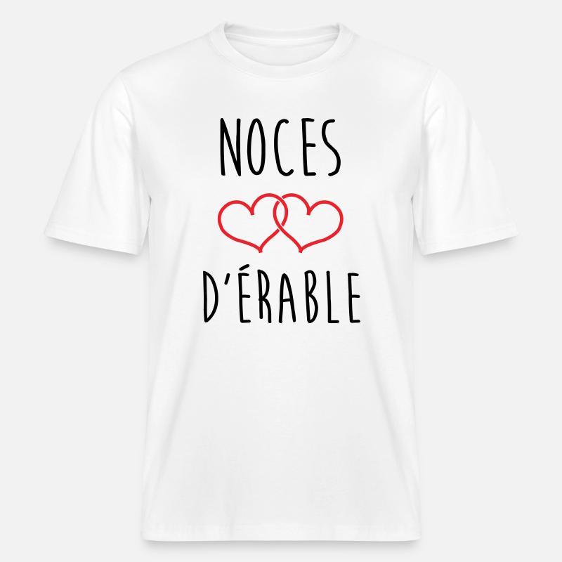 Maple Wedding, 58 års ægteskab -  Økologisk unisex T-shirt RELAXED FIT - hvid