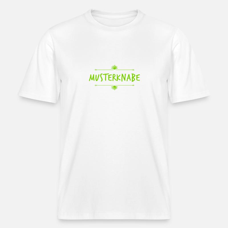 ich bin ein Musterknabe -  RELAXED FIT Unisex Organic T-Shirt - Weiß