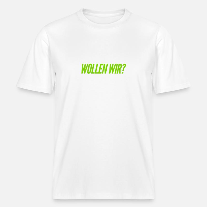 hast du Bock? -  RELAXED FIT Unisex Organic T-Shirt - Weiß