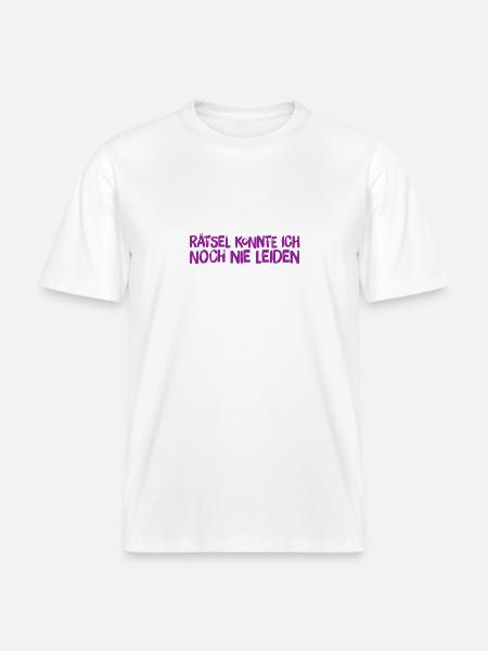 keinen Bock auf Rätsel -  RELAXED FIT Unisex Organic T-Shirt - Weiß