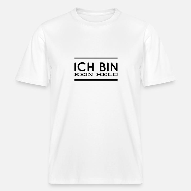 ich bin ein Antiheld - RELAXED FIT Unisex Organic T-Shirt - Weiß