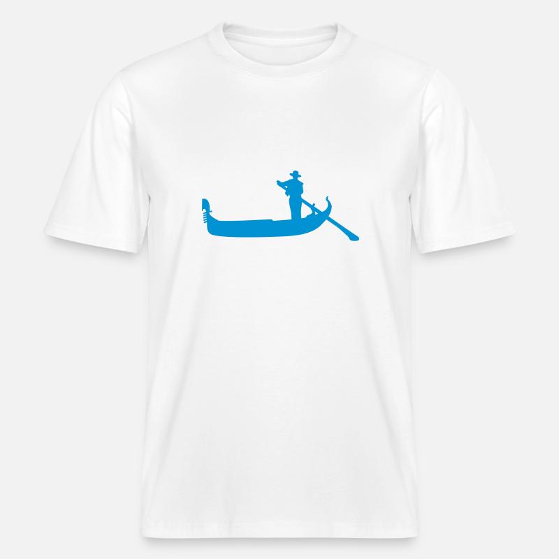 Gondel -  RELAXED FIT Unisex Organic T-Shirt - Weiß