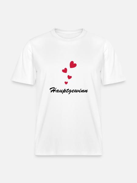 Hauptgewinn -  RELAXED FIT Unisex Organic T-Shirt - Weiß