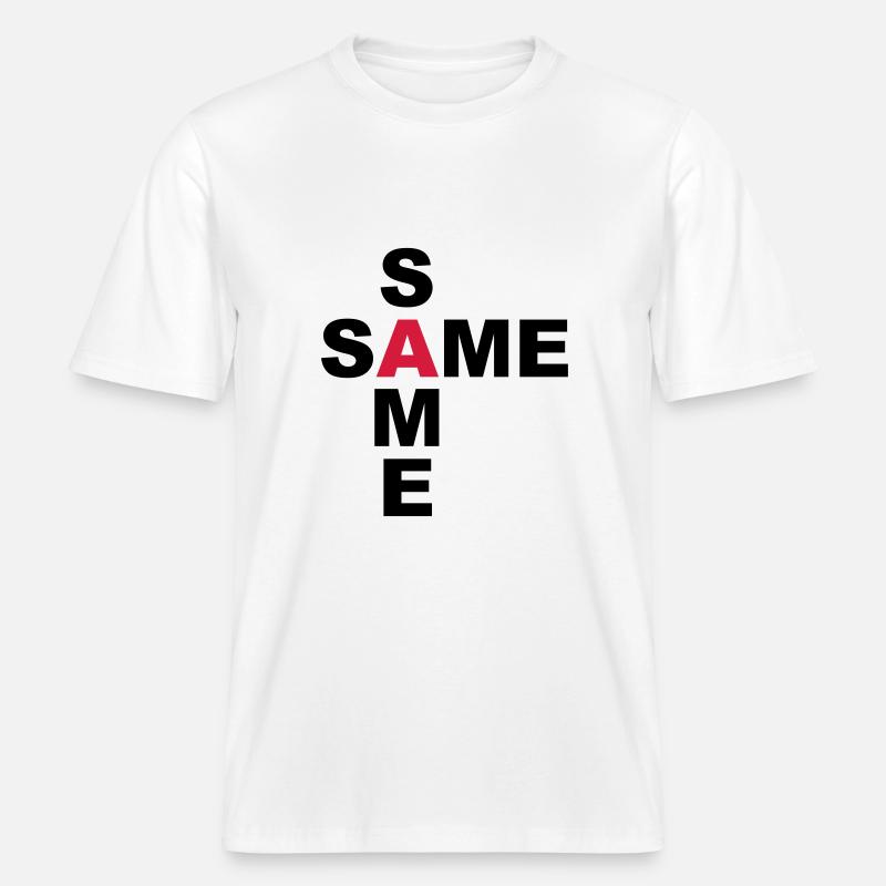 SAME SAME but different -  RELAXED FIT Unisex Organic T-Shirt - Weiß